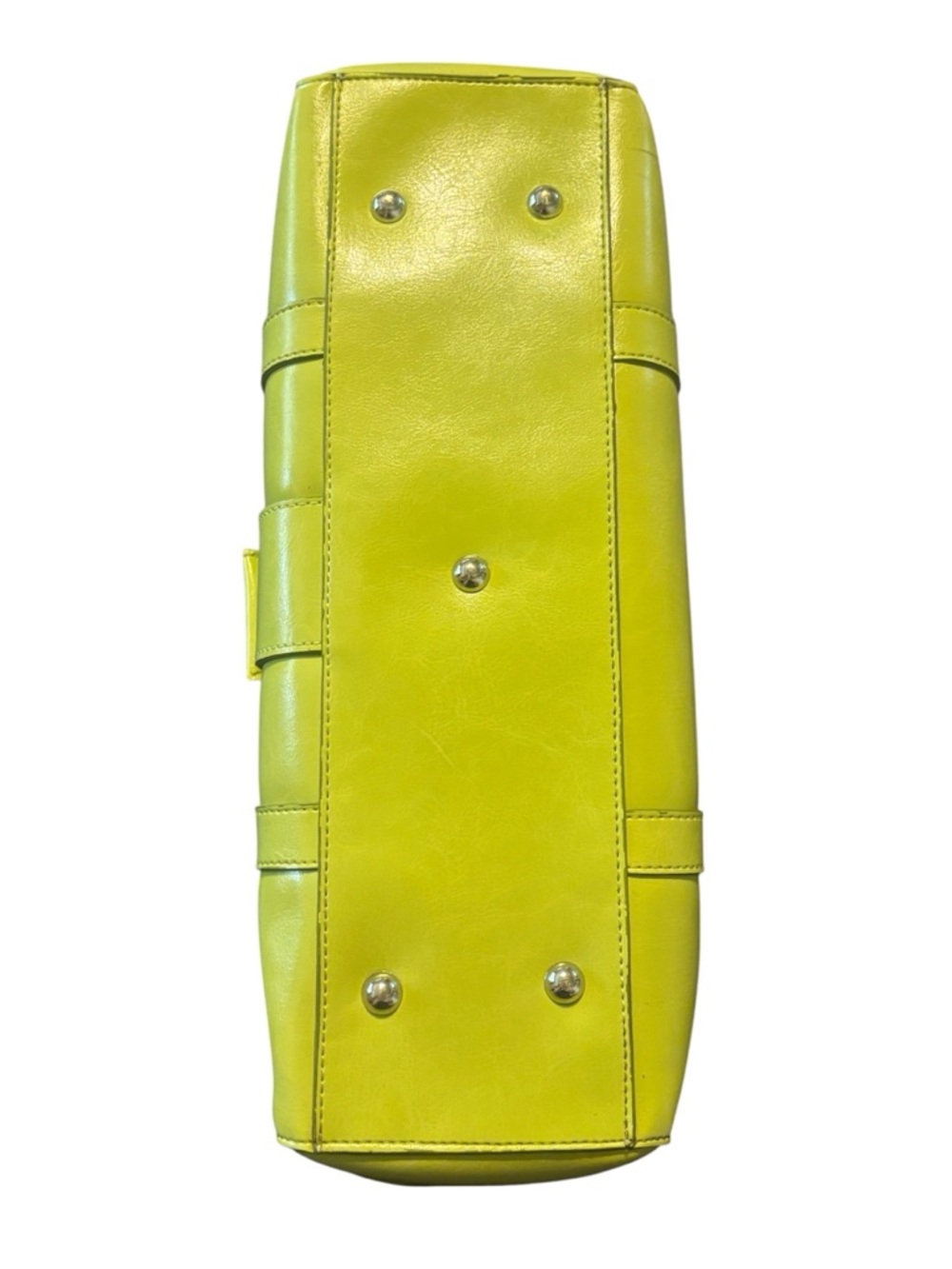 Chartreuse Rina Rich Faux Leather Shoulder Bag 💚 Y2K - Picture 3 of 14